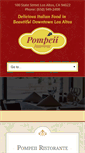 Mobile Screenshot of pompeiiristorante.com